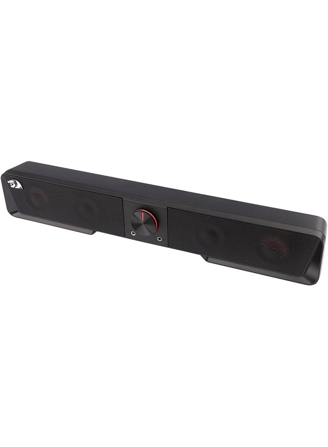 Darknets GS570 BT Speaker, 4 Different Mode RGB Lights, 2 Channel Stereo Core, BT 5.0, 65db Sound, 150Hz-20kHz Freq, Classic Volume Button, 3.5mm AUX Jack & USB Port, Black | Darknets GS570