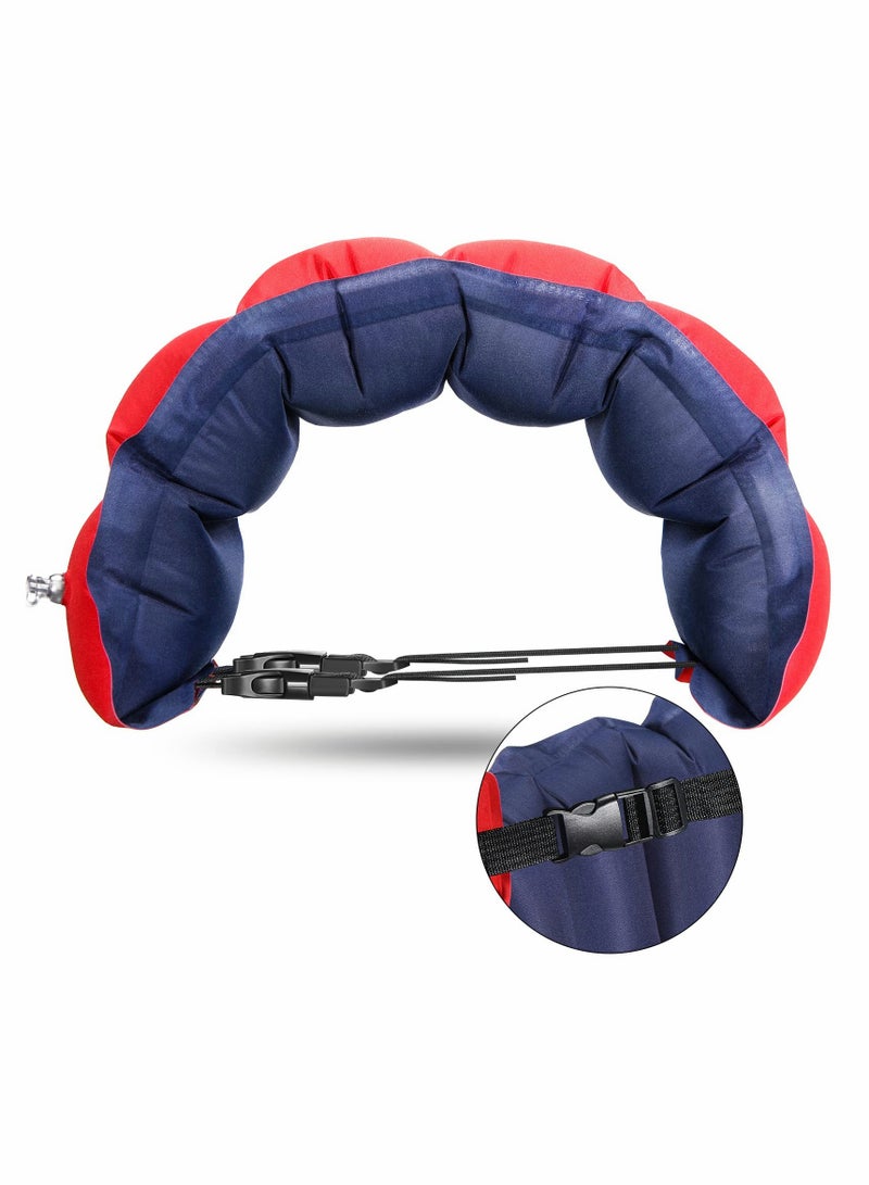 Inflatable Swim Belt Pool Flotation Belt Portable Waist Floatation Belt for Adults Adjustable Floating Belt Swimming Training Aid Waist Belt with Buckle and Rope for Swimming Beginner