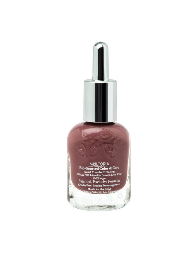 Plantbased Chip Free Nail Lacquer Non Toxic Biosourced Longlasting Strengthening Polish Not Today (Mauve) 0.41Oz