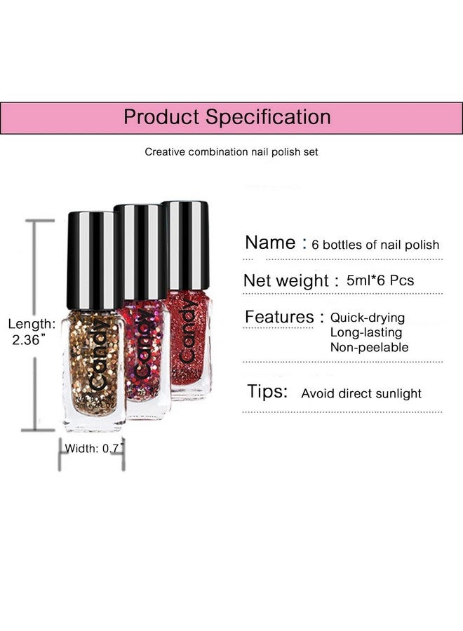 Dry Quickly Nail Polish Set Not Easy Peel Off And Quick Drying Nail Polish For Pack Long Lasting Nail Polish For Women
