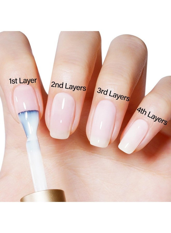 Milky White Gel Nail Polish Nude Gel Polish Natural Color Translucent Jelly Gel Polish Soak Off U V Clear Coat Gel Neutral Nails For Winter Nail Art French Manicure At Home 0.51 Fl Oz /Gb07