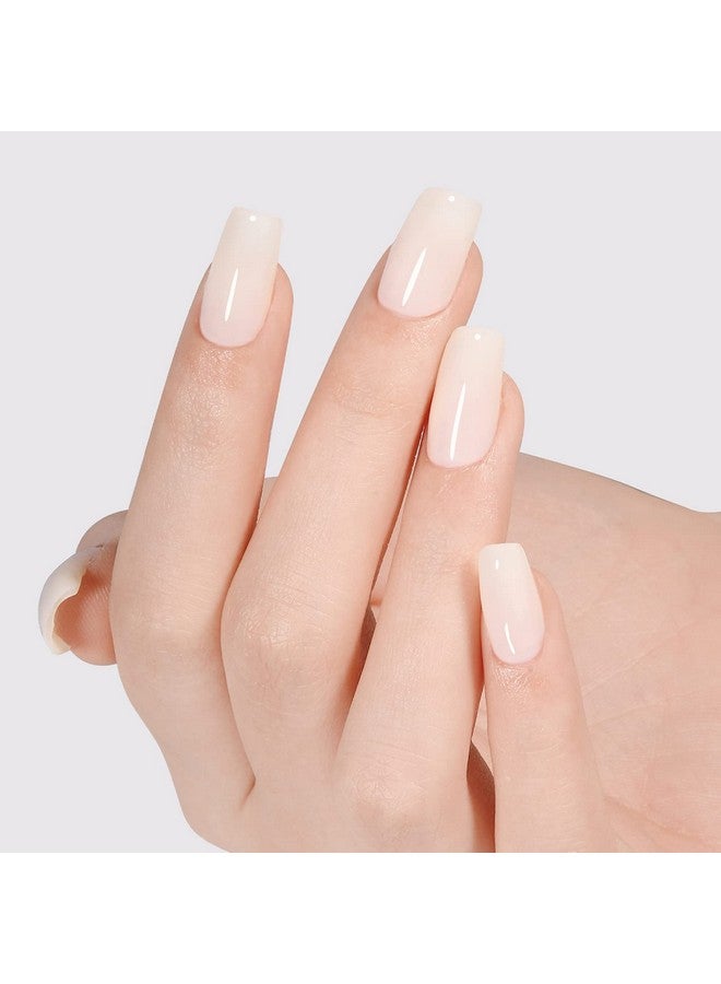 White Gel Polish Beige White Jelly Gel Nail Polish Translucent Soak Off U V Gel Polish Rice White Nail Polish Gel For Nail Art Manicure Diy At Home 0.51 Fl Oz /Gb47