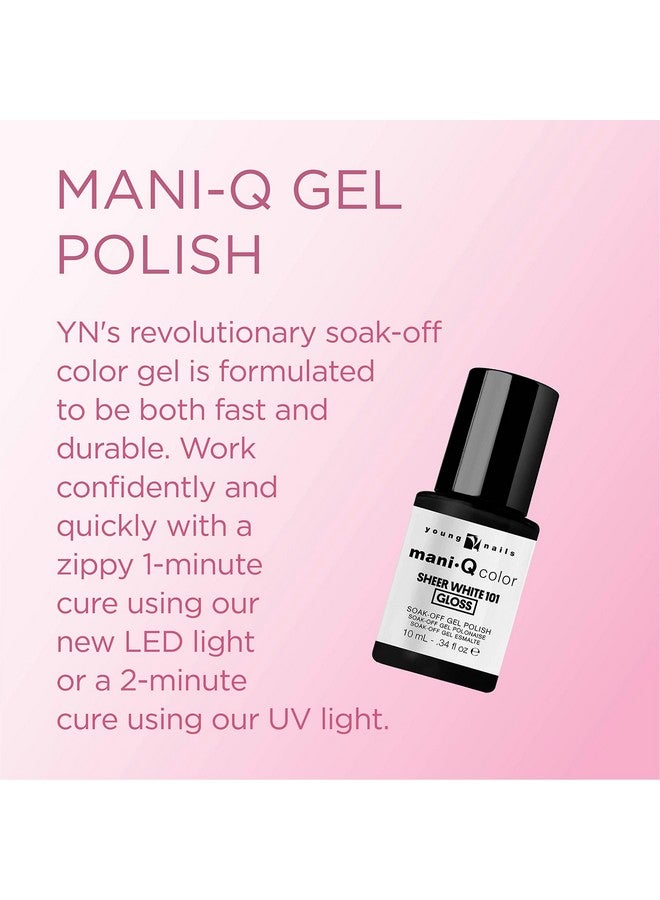 Maniq Gel Polish Color Gel Nail Polish For Natural Or Artificial Nails Cure With Led Or Uv Light Soak Off Gel Polish 0.34 Fl Oz.