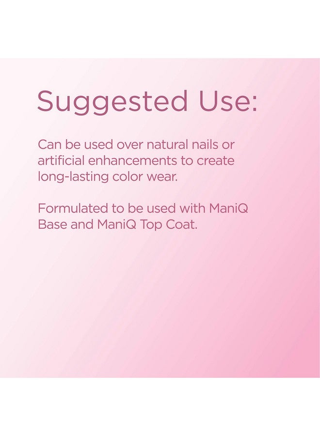 Maniq Gel Polish Color Gel Nail Polish For Natural Or Artificial Nails Cure With Led Or Uv Light Soak Off Gel Polish 0.34 Fl Oz.