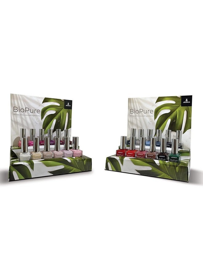 Biopure All Natural Nail Polish Vegan Biosourced Ingredients 21Free (Morning Mist)