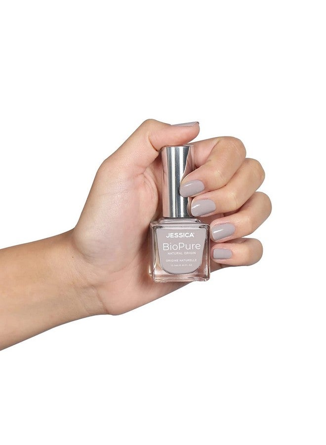 Biopure All Natural Nail Polish Vegan Biosourced Ingredients 21Free (Morning Mist)