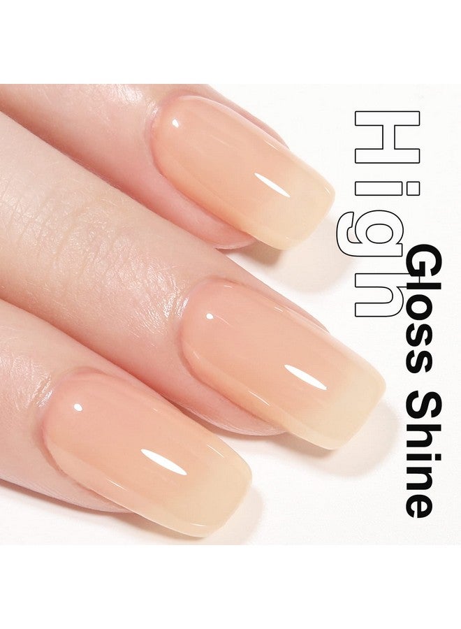 Jelly Gel Nail Polish Neutral Gel Polish Nude Translucent Soak Off U V Gel Polish Neutral Color Nail Gel Polish For Nail Art Manicure Diy At Home 0.51 Fl Oz /Gb53