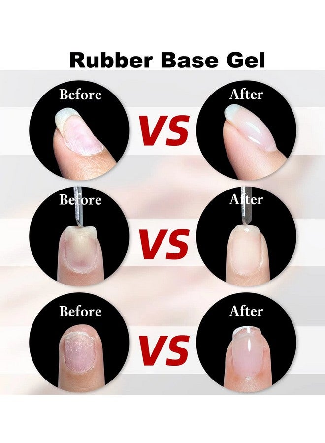 Clear Rubber Base Gel And Diamond Top Coat Set5 In 1 Builder Base Gel For Nails Ultra Shine No Wipe Top Coat Gel Nail Polish Kitlong Lasting Base Structure Strengthener Gel