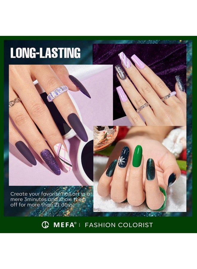 Color Changing Gel Nail Polish Kit 23 Pcs 20 Colors Glitter Ombre Pink Dark Blue Black Green Purple Temperature Mood Changed Nail Art Set With Gloss &Matte Top And Base Coat Manicure Salon Gifts