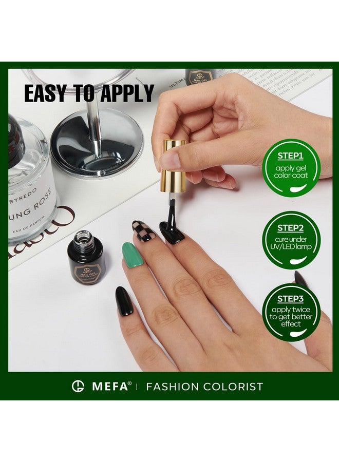 Color Changing Gel Nail Polish Kit 23 Pcs 20 Colors Glitter Ombre Pink Dark Blue Black Green Purple Temperature Mood Changed Nail Art Set With Gloss &Matte Top And Base Coat Manicure Salon Gifts