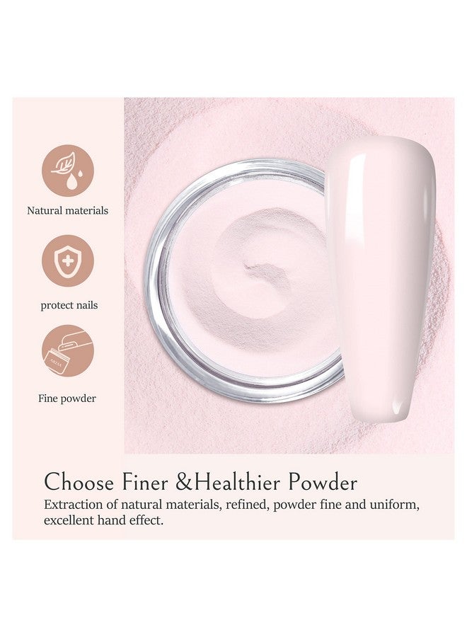 Dip Powder Light Pink Pink Dip Powder Nail 1 Oz Nail Dipping Powder French Nail Art For Starter Manicure Salon Diy At Home Dip Powder Colors Long Lasting Odorfree Valentine'S Selection