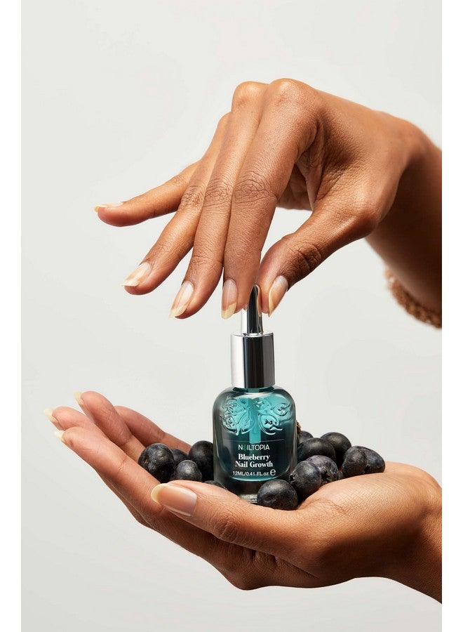 Nails Are Long Kit Supports Short/Long Nails & Dehydrated Cuticles Plantbased Non Toxic Biosourced Hardening & Conditioning Superfood Treatment Blueberry Extract (Clear) 2 Pc