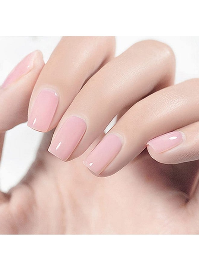 Jelly Gel Nail Polish In Nude Pink Color 15Ml Translucent Soak Off Uv Led Bright And Milky Home Diy Manicure Salon Varnish 01.