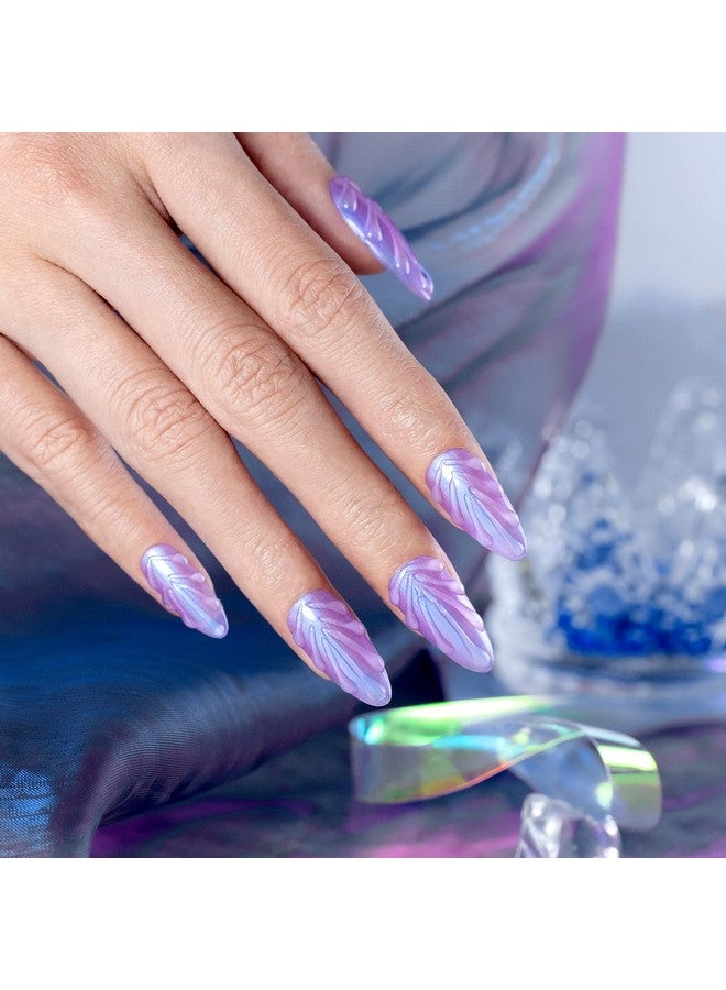 Pearl Gel Nail Polish Glitter Pearlescent Shell Gel Polish Pink Beige Pearl Blue Green Purple Shimmer Mermaid Swirl Thread Effect Gel Soak Off Led Uv Curing Requires Diy Manicure Use