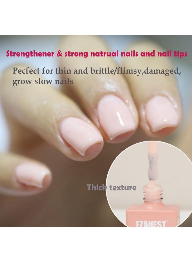 Rubber Base Builder Gel For Nails15Ml Jelly Natrual Nude Pink Color Gel Nail Polishbuilder Gel In A Bottlenail Strengthener Gelselfleveling Extension Gel Soak Off Uv Gel Nail