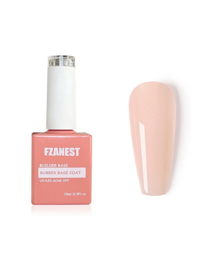 Rubber Base Builder Gel For Nails15Ml Jelly Natrual Nude Pink Color Gel Nail Polishbuilder Gel In A Bottlenail Strengthener Gelselfleveling Extension Gel Soak Off Uv Gel Nail