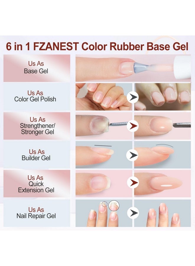 Rubber Base Builder Gel For Nails15Ml Jelly Natrual Nude Pink Color Gel Nail Polishbuilder Gel In A Bottlenail Strengthener Gelselfleveling Extension Gel Soak Off Uv Gel Nail