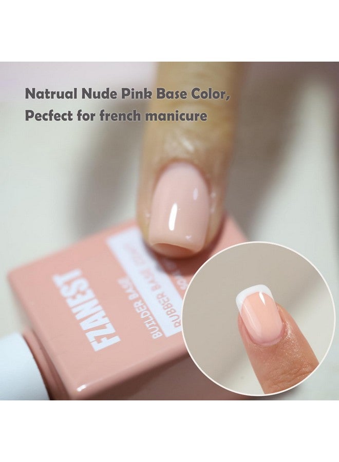 Rubber Base Builder Gel For Nails15Ml Jelly Natrual Nude Pink Color Gel Nail Polishbuilder Gel In A Bottlenail Strengthener Gelselfleveling Extension Gel Soak Off Uv Gel Nail