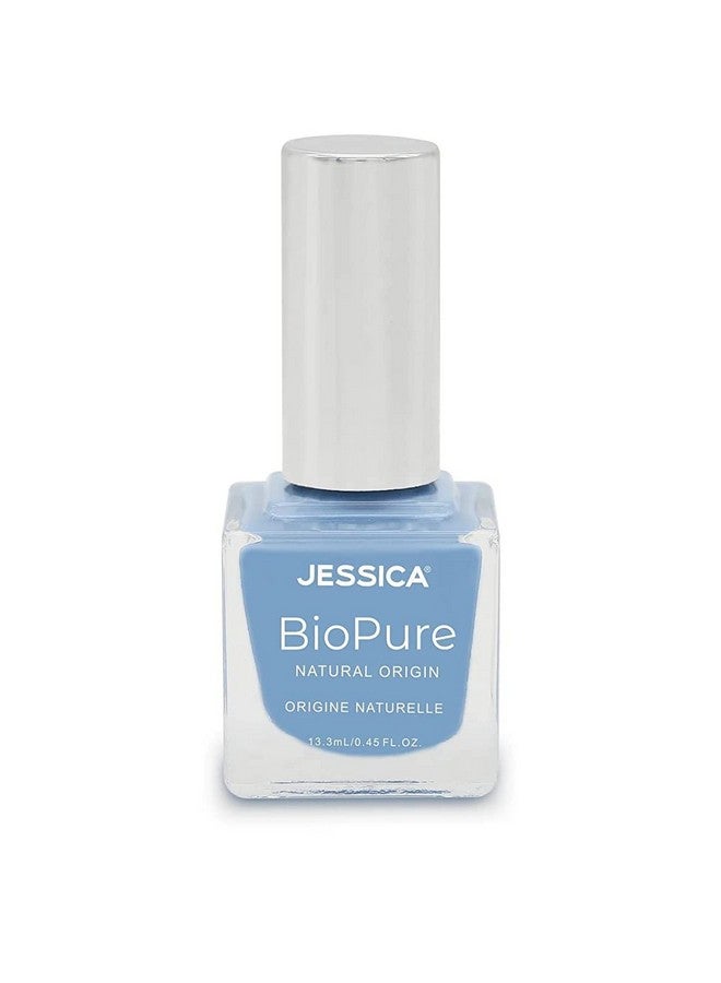 Biopure All Natural Nail Polish Vegan Biosourced Ingredients 21Free (Sky)