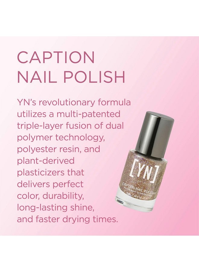 Caption Nail Polish. Chip Resistant Nail Lacquer With Glossy Shine Finish Professional Nail Polish