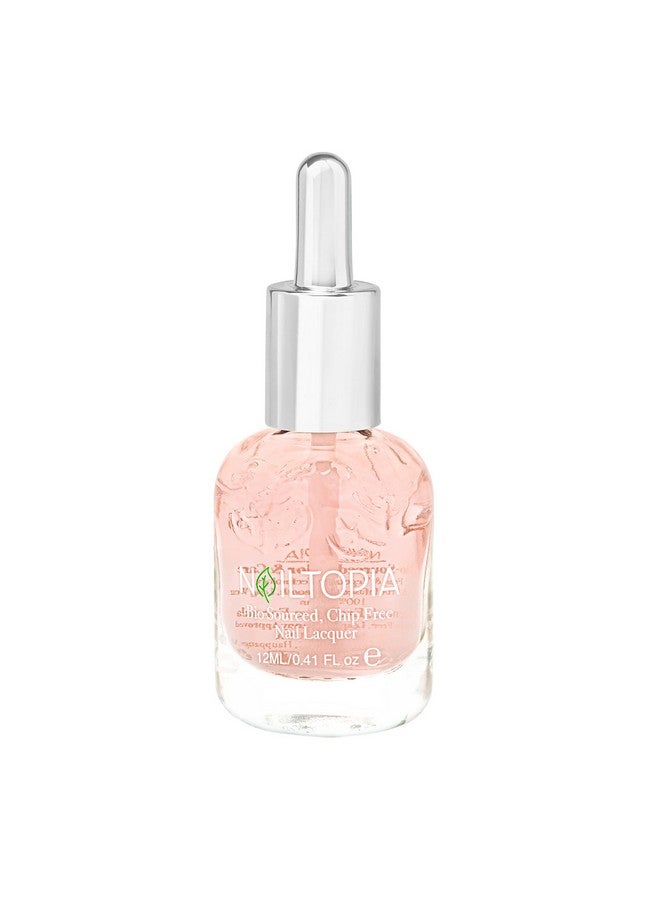 Plantbased Chip Free Base Coat Non Toxic Biosourced Longlasting Strengthening Polish Started From The Bottom (Sheer Pink) 0.41Oz