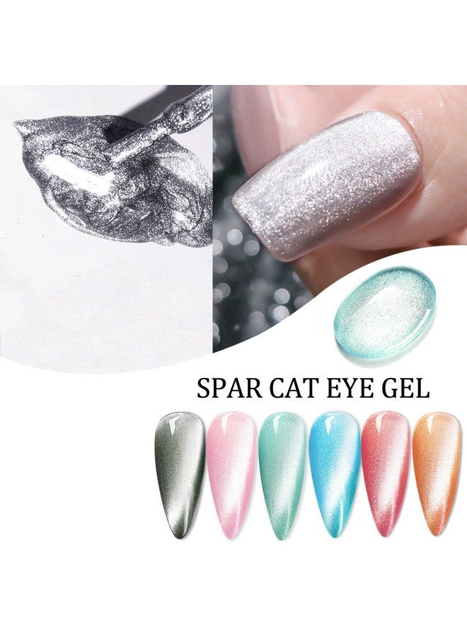 طلاء أظافر جل عين القطة 9D واسع، طلاء أظافر جل سحري بتأثير المجرة، 15 مل طلاء جل شفق فوق بنفسجي (فضي)