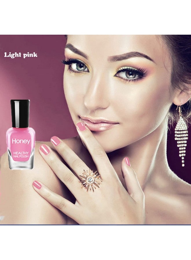 Non Toxic Easy Peel Off And Fast Dry Nail Polish Set For Pack Eco Friendly & Organic Water Based Nail Polish For Womenteens (6 Bottles 5Ml)