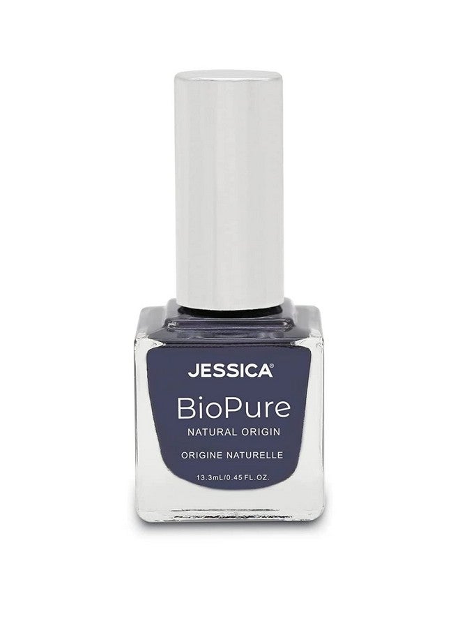 Biopure All Natural Nail Polish Vegan Biosourced Ingredients 21Free (Stormy)