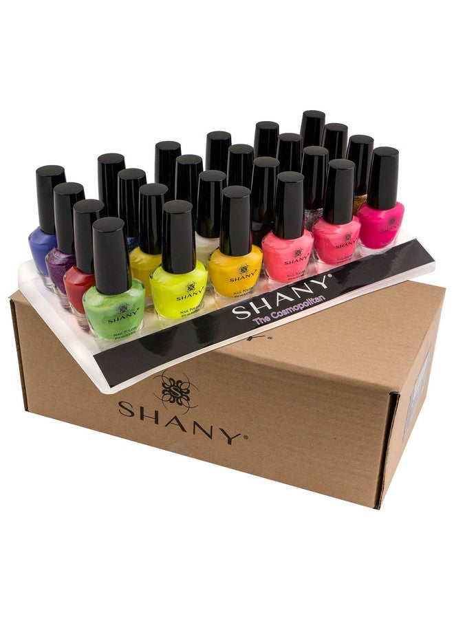 Cosmopolitan Diy Nail Polish Set Nail Lacquer Quick Dry Full Size Vibrant Colorful Trendy Glitter Glossy Metallic Matte Nail Art Nail Shades 24 Colors Nail Polish Bulk
