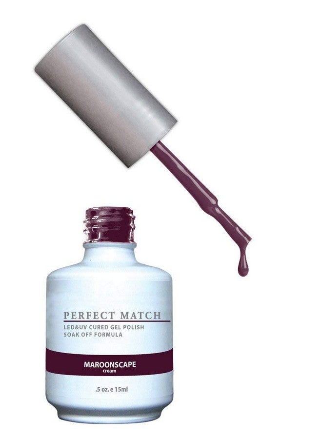 Perfect Match Gel Polish Maroonscape 0.5 Fl Oz (Pms132)