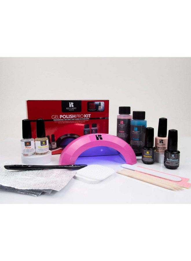 Gel Polish Pro Kit Pink Led Light