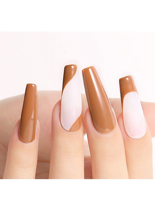 Soak Off U V Led Nude Brown Gel Nail Polish Color Nudes Neutral Color Gel Kit For Halloween Nail Art Gifts For Women Mother Gift Set Of 12Pcs X 8Ml Kit Set 1