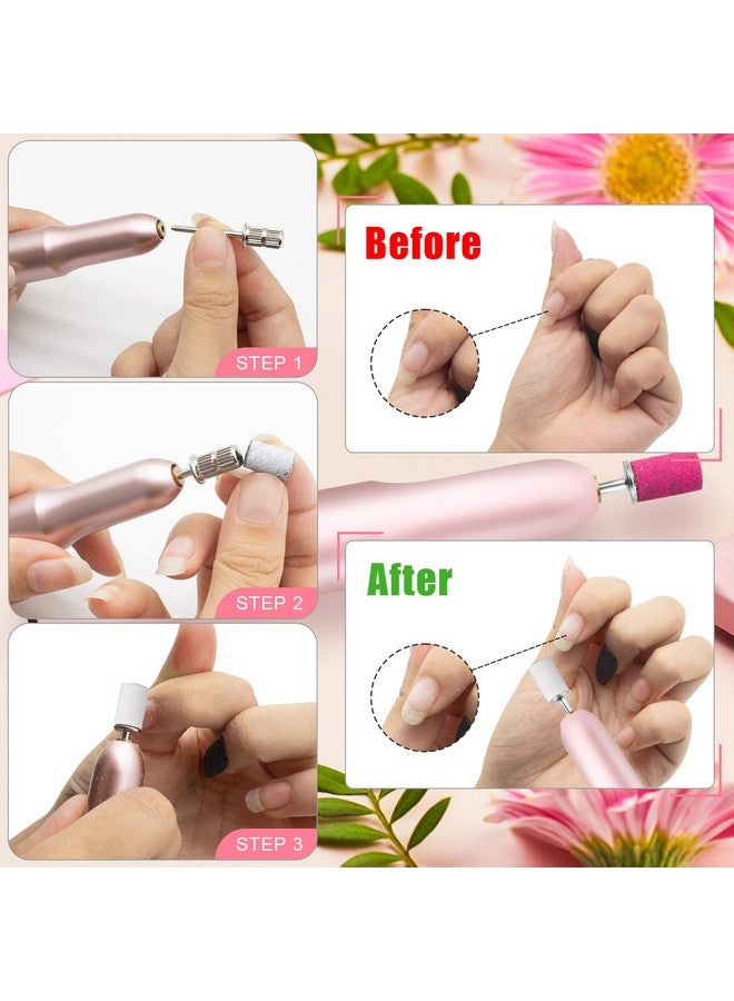 240Grit Nail Sanding Bands For Nail Drill 100Pcs Fine Grit Nail Sanding Bands For Nail Drill With 3/32” Nail Sanding Bit For Natural Nail Sanding Band For Nail Drill Set For Manicure & Pedicure