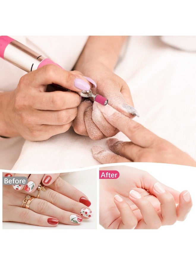 Sanding Bands For Nail Drill 240 Grit Extreme Fine Nail Sanding Bands 200Pcs Pink Professional Sanding Bands And 2Pcs Nail Drill Bits For Manicures And Pedicure