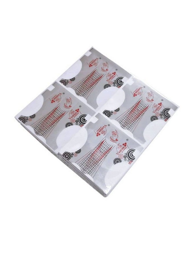 200Pcs Nail Form Silver Color Long Nail Art Guide Stickers For Stilleto Acrylic Uv Gel Nail Tips Manicure Extension Tool
