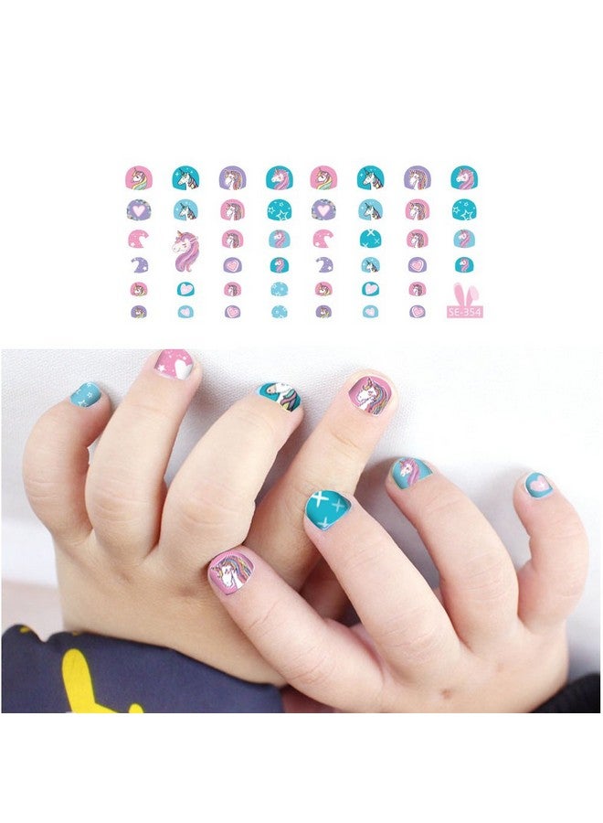 Unicorn 3D Nail Art Stickers Decals Selfadhesive For Kids Little Girls 270+ Cute Nail Tip Star Crown Princess Nail Manicure For Fingernails Toenails Birthday Party Supplies Gift Favors