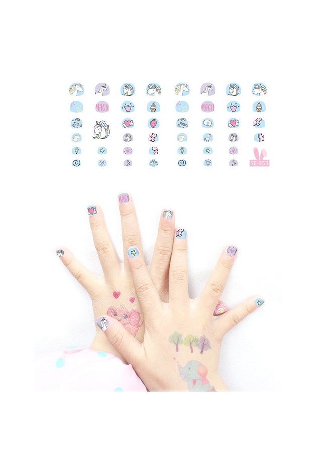 Unicorn 3D Nail Art Stickers Decals Selfadhesive For Kids Little Girls 270+ Cute Nail Tip Star Crown Princess Nail Manicure For Fingernails Toenails Birthday Party Supplies Gift Favors