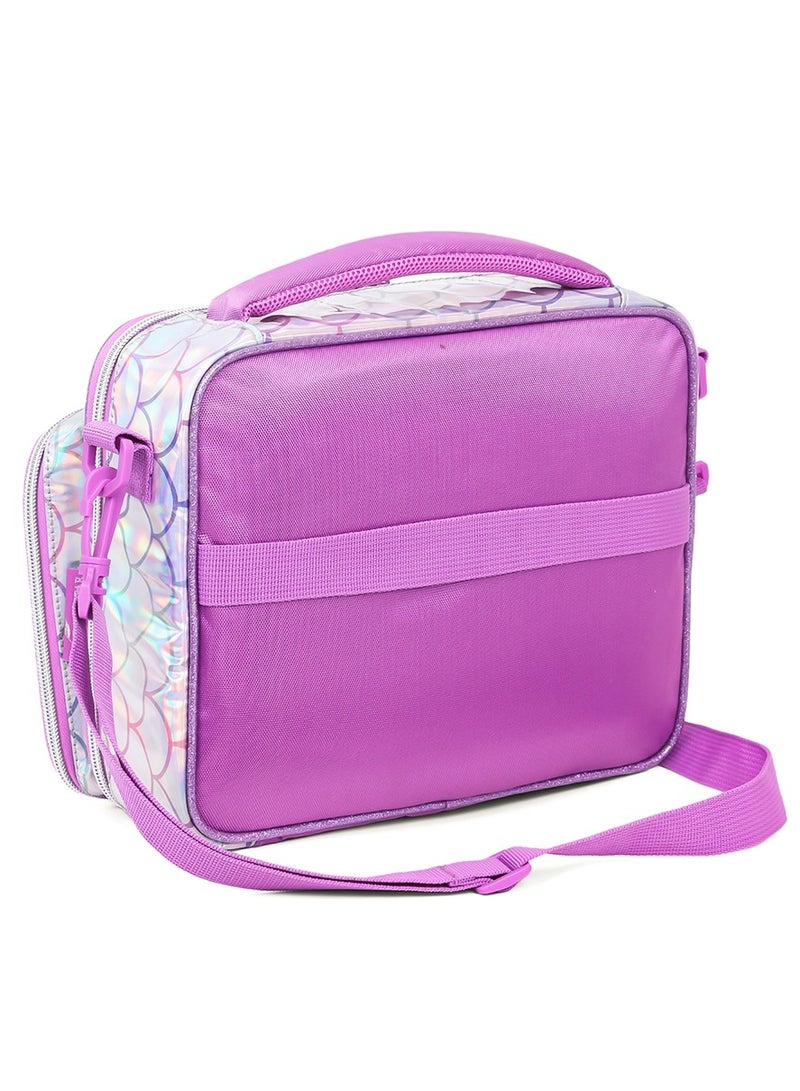 Bottle/Lunch Bag Mermaid Chrome - Purple