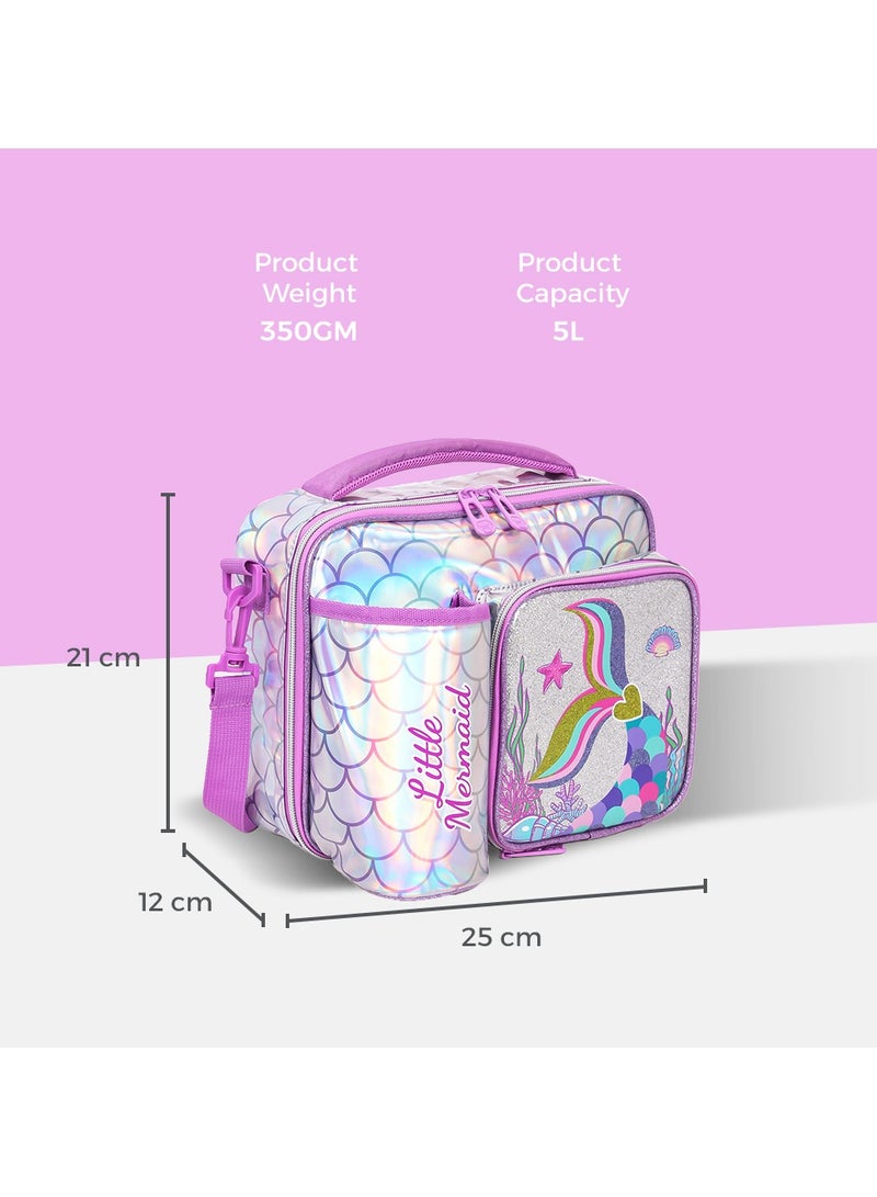 Bottle/Lunch Bag Mermaid Chrome - Purple