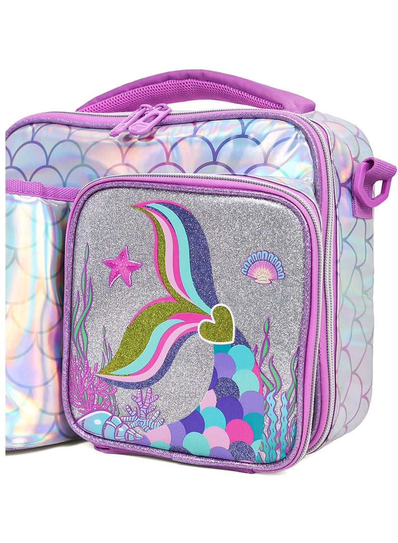 Bottle/Lunch Bag Mermaid Chrome - Purple