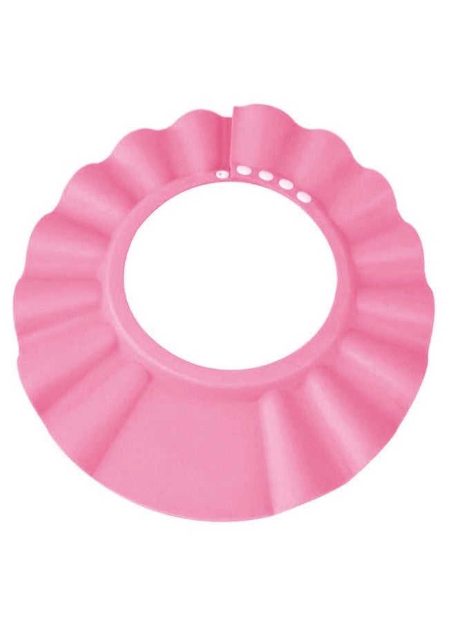 Baby Shower Cap Soft Adjustable Baby Bath Head Cap Visor For Washing Hair Shower Bathing Protection Bath Cap For Toddler Baby Kids Children (Pink)