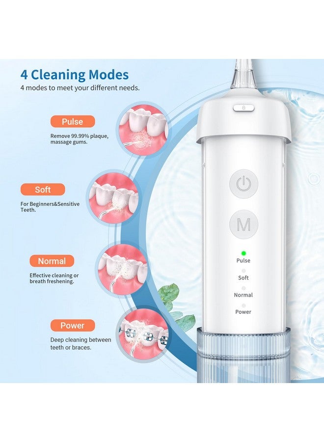 Electric Toothbrush Rechargeable Sonic Toothbrush Last For 30 Days With 5 Modes And 2 Mins Timer Portable Electric Toothbrushes For Adults With 10Pcs Brush Heads (White)