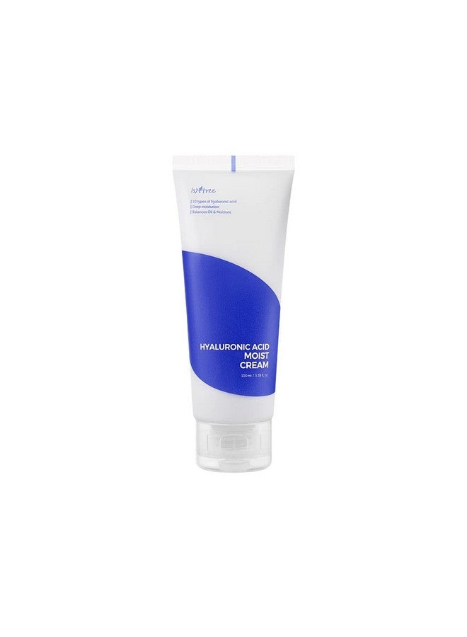 Hyaluronic Acid Moist Cream 100Ml 3.38 Fl.Oz Balances Oil & Moisture Deep Moisturizer