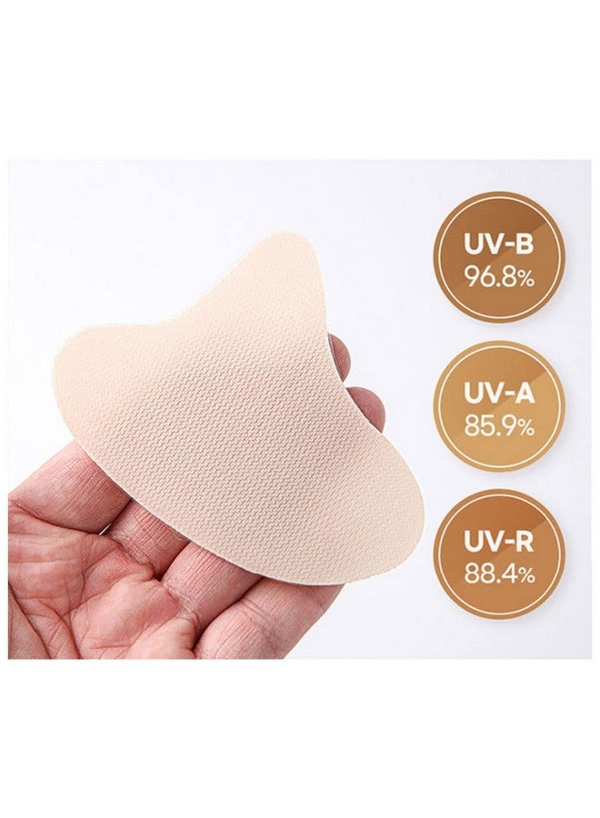 Premium Pro Wing Uv Protection Golf Patch 5Pairs Outdoor And Sports Activities Golf Hiking Fishing Climbing Cycling Centella Asiatica Extract Facial Sunscreen Patch Uv Sun Block Patch