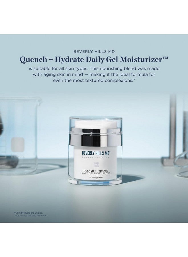 Quench + Hydrate Daily Gel Moisturizer Visibly Smooth Plump Hydrate Face & Neck For Wrinkles Sagging Skin Smoothing & Reenergizing Visibly Reduce Signs Of Aging W/Niacinamide