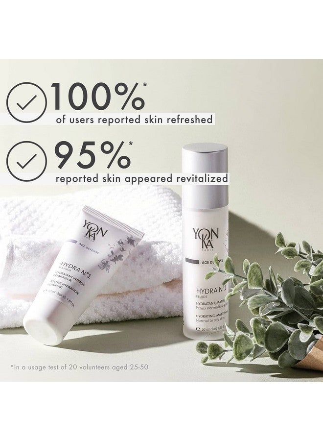 Yonka Hydra No.1 Fluide (50Ml) Age Defense Skin Care Lightweight Mattifying Moisturizer With Hyaluronic Acid And Silica Normal And Oily Skin Parabenfree