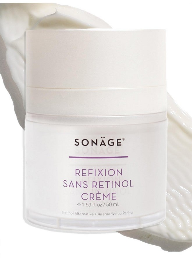 Refixion Sans Retinol Creme Antiaging Moisturizer With Bakuchiol Effective Retinol Alternative Treatment Reduces Appearance Of Fine Lines And Wrinkles Fights Dark Spots And Discoloration