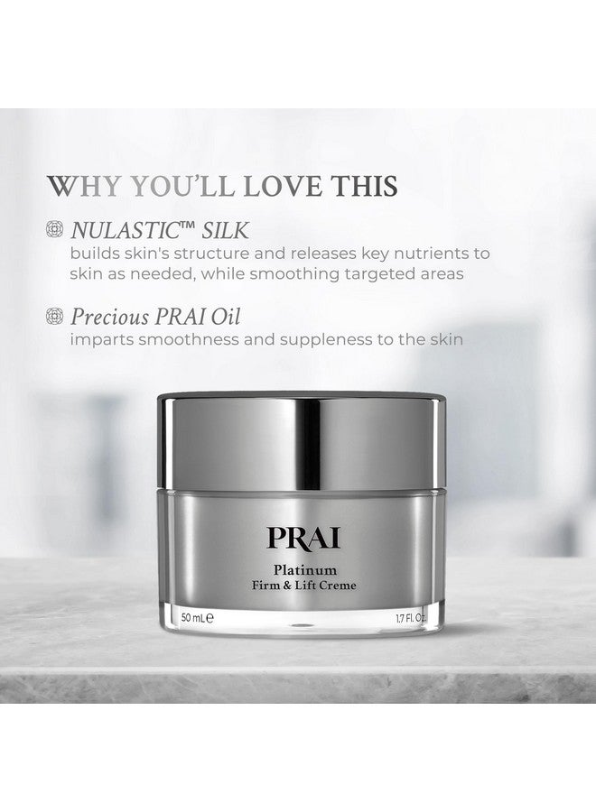 Beauty Platinum Firm And Lift Creme Firming And Hydrating Face Moisturizer For Dry Skin And All Skin Types Face Moisturizer For Skin Firming And Lifting 1.7 Oz