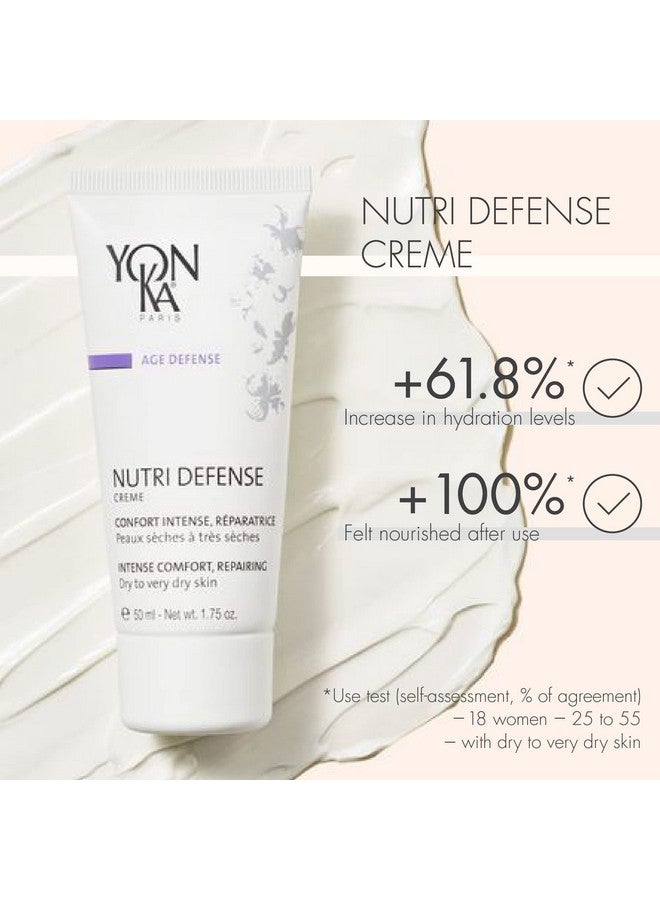 Yonka Nutridefense Creme (50Ml) Nourishing Dry Skin Facial Moisturizer Rich Shea Butter Treatment Cream With Prebiotics And Probiotics Dry And Sensitive Skin Parabenfree