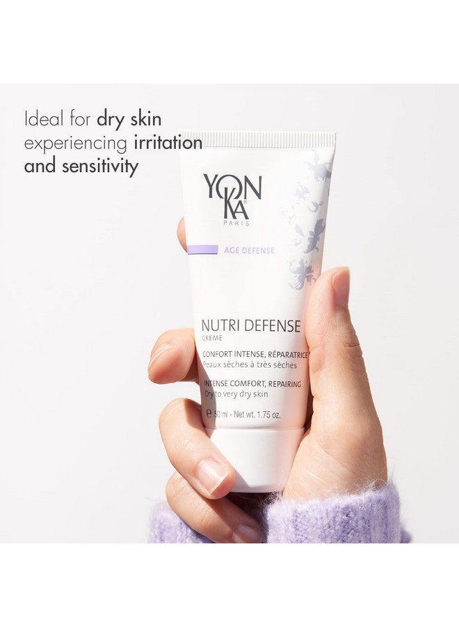 Yonka Nutridefense Creme (50Ml) Nourishing Dry Skin Facial Moisturizer Rich Shea Butter Treatment Cream With Prebiotics And Probiotics Dry And Sensitive Skin Parabenfree